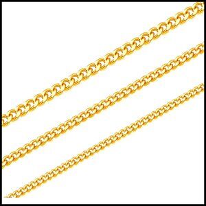 Stainless Steel Cuban Link Chain Mens Hip Hop Jewelry Silver Gold Plated